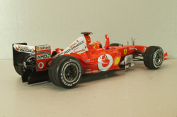 Ferrari F2003-GA Michael Schumacher (999 Grand Prix Points) Winner Canadian GP 2003, dirty version, Hot Wheels 1:18