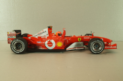 Ferrari F2003-GA Michael Schumacher (999 Grand Prix Points) Winner Canadian GP 2003, dirty version, Hot Wheels 1:18