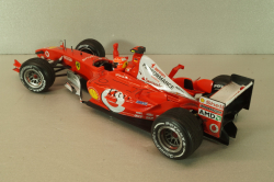 Ferrari F2003-GA Michael Schumacher (999 Grand Prix Points) Winner Canadian GP 2003, dirty version, Hot Wheels 1:18