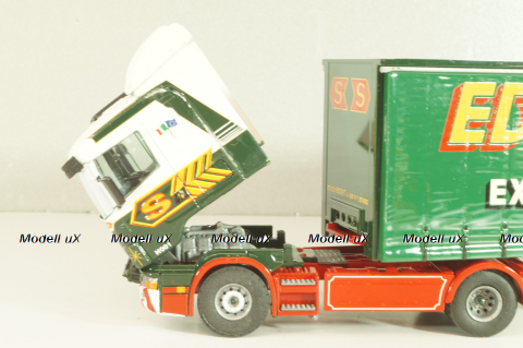 Scania 144L/460 tractor with semi trailer "Eddie Stobart LTD" 1998, white/green, 4418, Tekno 1:50