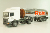 ERF EC 10 tractor with semi tank trailer "Rolo Nestle" 1997, white/chrome, 9203, Tekno 1:50