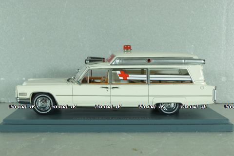 Cadillac S&S High Top Ambulance, white, 43894, NEO 1:43