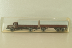 Krupp Titan with trailer, brown, 24480, Wiking 1:87