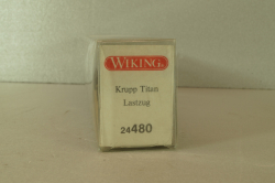 Krupp Titan with trailer, brown, 24480, Wiking 1:87