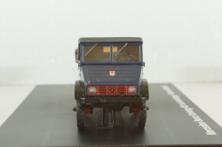 Mercedes-Benz Unimog 401 with trailer "Muller Mitteltal" black, 03114, Schuco 1:43