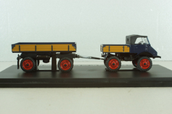 Mercedes-Benz Unimog 401 with trailer "Muller Mitteltal" black, 03114, Schuco 1:43