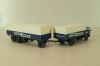 Henschel HS 16 with trailer 3-axel, Dachser Spedition, blue, 8251, Brekina 1:87