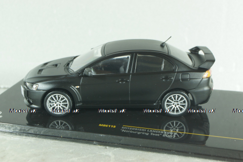 Mitsubishi Lancer Evo X "Nurbergring test" 2007, MOC115, IXO 1:43