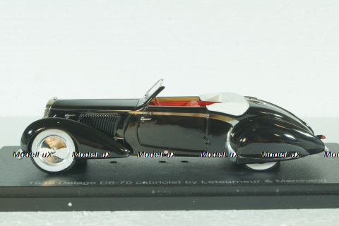 Delage D6-70 Cabriolet von Letourneur & Marchand 1939, EMEU43023A,  ESVAL Model 1:43