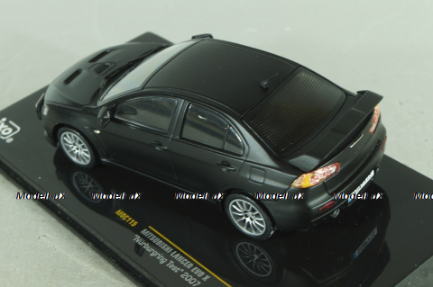 Mitsubishi Lancer Evo X "Nurbergring test" 2007, MOC115, IXO 1:43