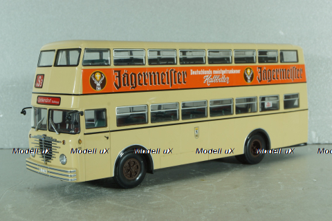 Bussing D2U "Jagermeister" 1951, beige, 439071082, Minichamps 1:43