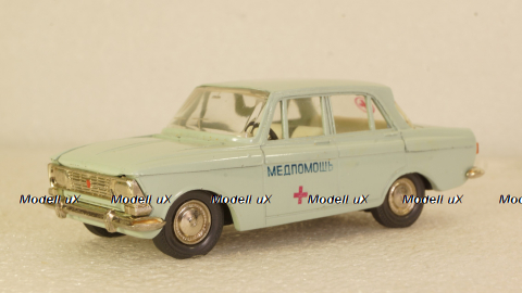 Москвич-412 А2, 2 зажима медпомощь, Тантал/Радон 1:43