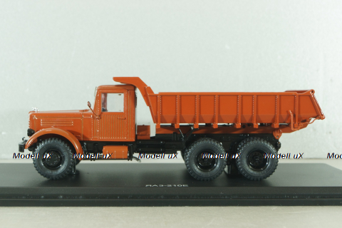 ЯАЗ-210Е Самосвал, темно-оранжевый, SSM1141, SSM 1:43