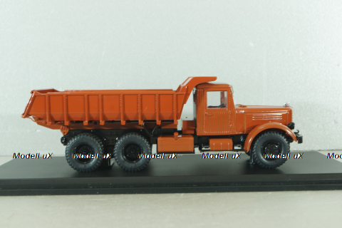 ЯАЗ-210Е Самосвал, темно-оранжевый, SSM1141, SSM 1:43