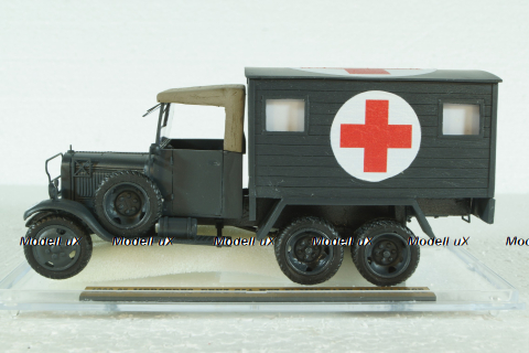 Mercedes Benz G3A Sd. Kfz. 71 Ambulance Military, German Army WWII, EMGEMB43038E, ESVAL Model 1:43