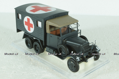 Mercedes Benz G3A Sd. Kfz. 71 Ambulance Military, German Army WWII, EMGEMB43038E, ESVAL Model 1:43