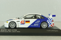 BMW M3 GTR (E46) #42 ELMS Jarama 2001, white, 400012192, Minichamps 1:43