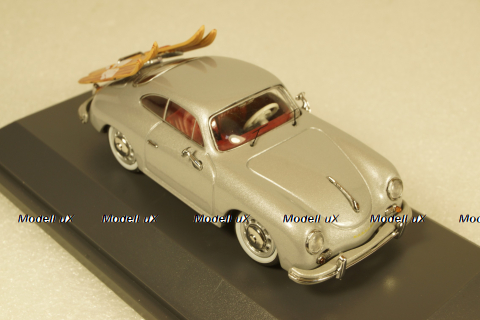 Porsche 356 A Wasserski silver, Schuco 1:43