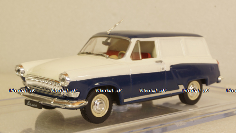 Газ-21 грузовой фургон сине/белый, Алник43 1:43