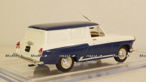 Газ-21 грузовой фургон сине/белый, Алник43 1:43