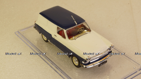 Газ-21 грузовой фургон сине/белый, Алник43 1:43