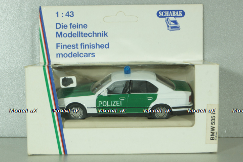 BMW 535i Polizei (E34) 1987, white/green, 1153, Shabak 1:43