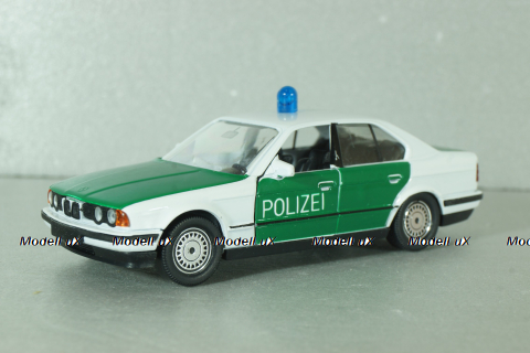 BMW 535i Polizei (E34) 1987, white/green, 1153, Shabak 1:43