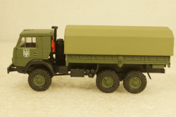 Камаз-43101-010 бортовой с тентом, военный Украина, Herpa 1:87