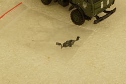 Камаз-43101-010 бортовой с тентом, военный Украина, Herpa 1:87