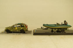 Volvo XC90 with powerboat Ukraine Territorial Defense Forces (Zaporizhzhia 2022), TruckTyr 1:43