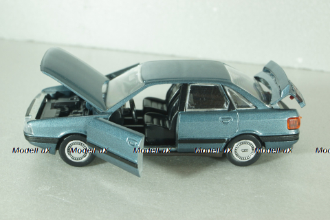 Audi 90 Quattro (B3) 1987, blue, 1037, Schabak 1:43