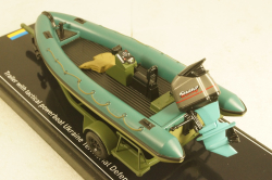 Volvo XC90 with powerboat Ukraine Territorial Defense Forces (Zaporizhzhia 2022), TruckTyr 1:43