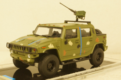 Hummer H2 SUT Ukraine Territorial Defense Forces Gun truck (Odessa 2022), TruckTyr 1:43