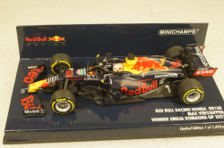 Red Bull Honda RB16B 33 F1 Winner Emilie Romagne 2021 Max Verstappen, 410210133, Minichamps 1:43