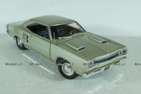 Dodge Coronet R/T 1969, silver metallic, AutoWorld 1 :18