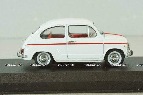 Fiat 600D 1965, white, ART. 311, Detail Cars 1:43
