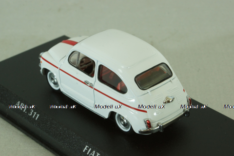 Fiat 600D 1965, white, ART. 311, Detail Cars 1:43