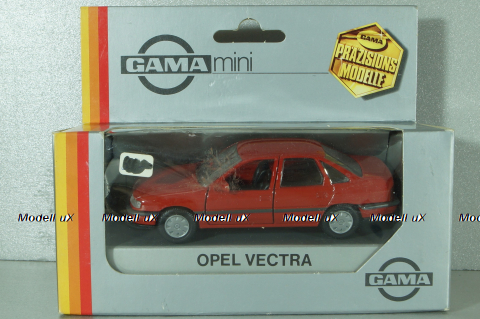 Opel Vectra sedan 1988, red, 1161, GAMA 1:43
