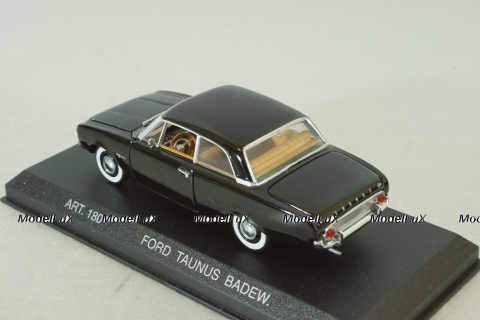 Ford Taunus Badew 1960, black, ART. 180, Detail Cars 1:43