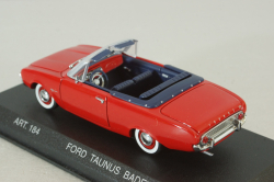Ford Taunus Badew cabriolet 1960, red, ART. 184, Detail Cars 1:43