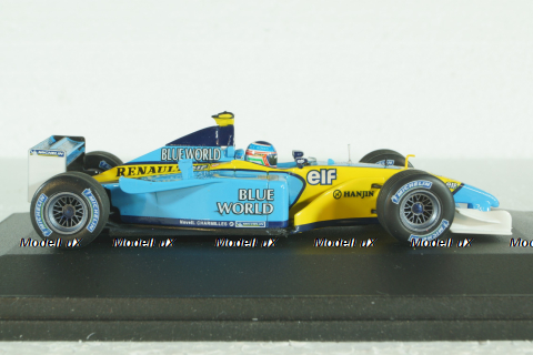 Renault F1 R202 Button 2002 St.Nr.15 "Blue World", Universal Hobbies 1:43