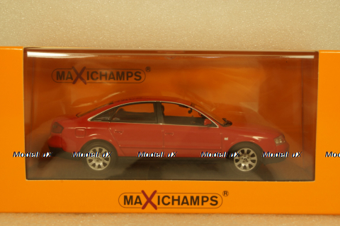 Audi A6 C5, 1997 red, 940017100, Maxichamps 1:43 уценка трещина в боксе