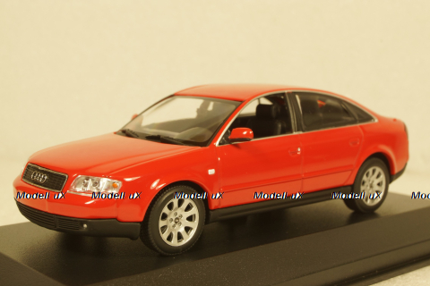Audi A6 C5, 1997 red, 940017100, Maxichamps 1:43 уценка трещина в боксе