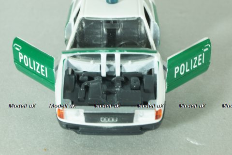 Audi 80 Polizei (B4) 1991, white/green, 1039, Schabak 1:43