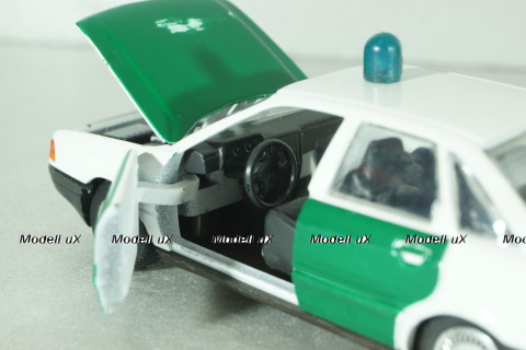 Audi 80 Polizei (B4) 1991, white/green, 1039, Schabak 1:43