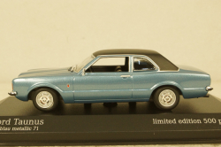 Ford Taunus 1970 light blue, 943081303, Minichamps 1:43