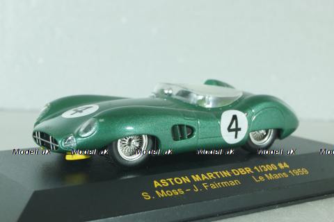 Aston Martin DBR 1/300 #4 24h Le Mans 1959, Moss/Fairman, green, LMC048, IXO 1:43