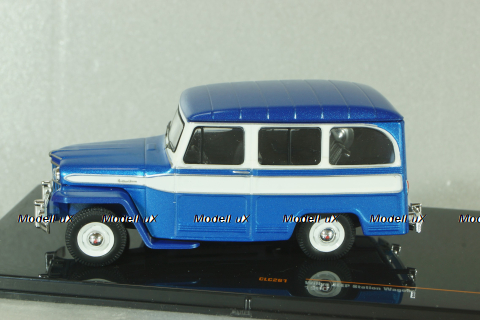 Willys Jeep Station Wagon 1960, blue/white, CLC261, IXO 1:43