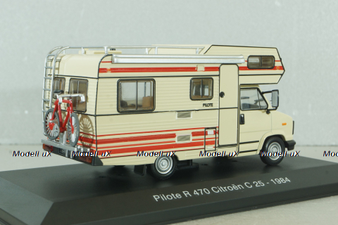 Pilote R470 Citroën C25 camper van  1984, beige/red, HPC001, Hachette Passion Camping-Cars #1 1:43 Уценка!