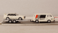 VW T3c AUDI Sport With Trailer, 1:87